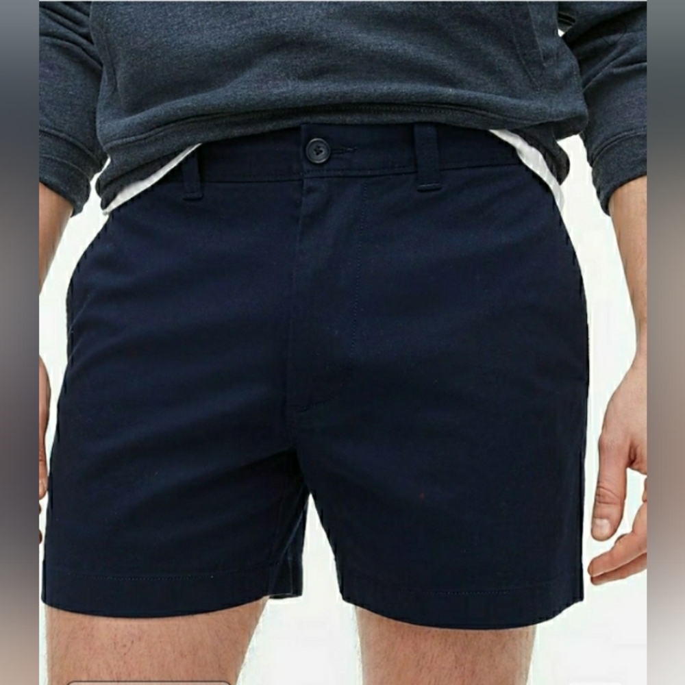 J. Crew Blue Flat Front Shorts Sporty Design